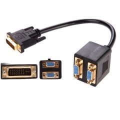 4972 Dvi To 2X Vga Çevirici Çoklayıcı Splitter Kablosu