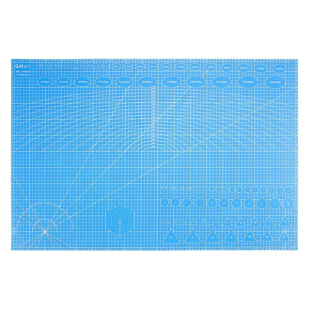 A1 Kesme Matı Patchwork - Cutting Mat - Kesim Altlığı - Kesim Tablası - 90*60cm - Mavi