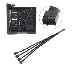 4 Pin Fan Çoklayıcı Y PWM Çoklayıcı Splitter Kablosu 4 Port
