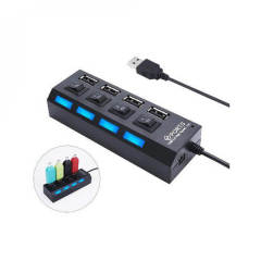 4 Port Usb 2.0 Çoklayıcı Hub Anahtarlı Işıklı On Off Düğmeli