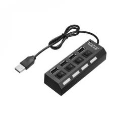 4 Port Usb 2.0 Çoklayıcı Hub Anahtarlı Işıklı On Off Düğmeli