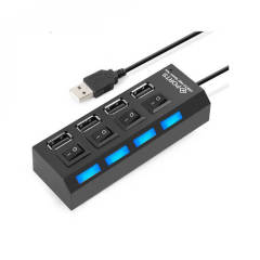 4 Port Usb 2.0 Çoklayıcı Hub Anahtarlı Işıklı On Off Düğmeli
