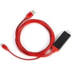 Lightning Hdmi Çevirici Dönüştürücü Tv Kablosu (iPhone 5/6/7/8/X/Xr/Xs Plus İçin)