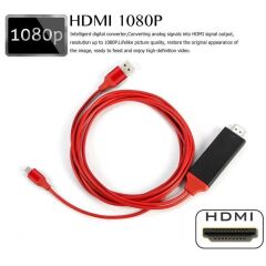 Lightning Hdmi Çevirici Dönüştürücü Tv Kablosu (iPhone 5/6/7/8/X/Xr/Xs Plus İçin)