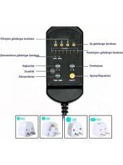 Taşınabilir Isıtmalı Oto Koltuk Masaj Minderi – 8 Programlı Titreşimli Masaj Aleti