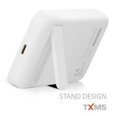 POWERWAY 5.000 MAH PD 15W MAGSAFE KABLOSUZ WİRELESS TAŞINABİLİR ŞARJ CİHAZI BEYAZ POWERBANK TXM5