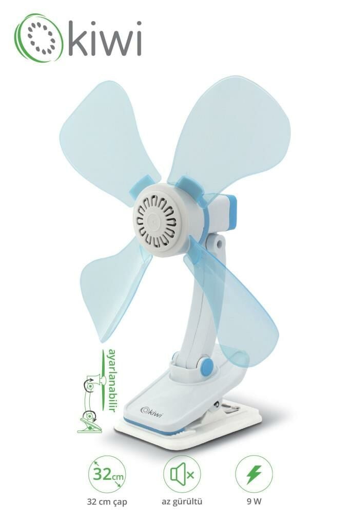 Kfan 7604 Masaüstü Mini Vantilatör Kiwi 7604