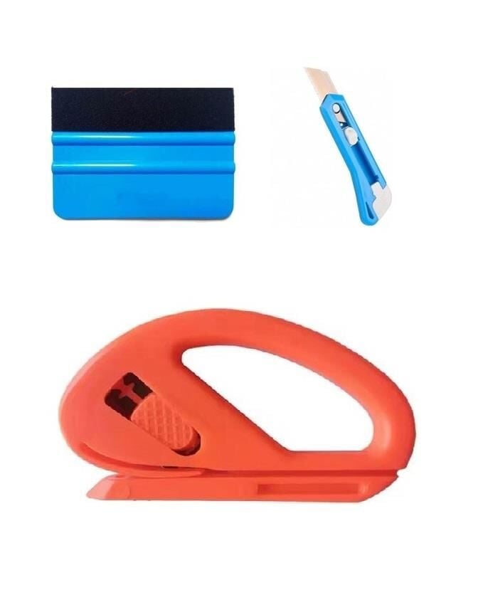 Folyo Ve Cam Fİlmi kesme Uygulama Seti Kaçeli Ragle Ppf Kesici Maket Bıçağı