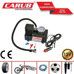 3’lü Lastik Yol Yardım Seti – Basınç Ölçer + Kompresör + Tamir Kiti