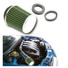 CARUB Hava Filtresi Tuning 2 Aparatlı Krom Yeşil