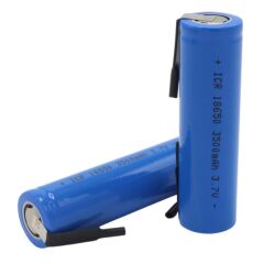 18650 3.7 Volt 3500mah Şarjli Li̇tyum Li-ion Başliksiz Puntali Pi̇l (2'li̇ Paket)