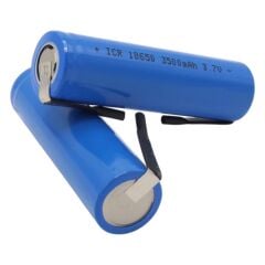 18650 3.7 Volt 3500mah Şarjli Li̇tyum Li-ion Başliksiz Puntali Pi̇l (2'li̇ Paket)