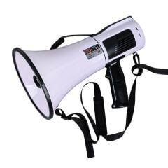 NOTEL 106U 100 WATT BLUETOOTH-USB-SİREN-SES KAYIT ÖZELİKLİ DAHİLİ BATARYALI BÜYÜK BOY MEGAFON