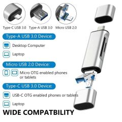 Type C Usb Kart Okuyucu Micro Sd Card Reader Çevirici Dönüştürücü Adaptör