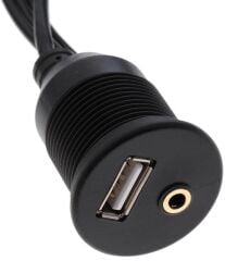 4825 Usb 2Rca 3.5mm Aux Araç İçi Kontrol Paneli Uzatma Ek Kablosu