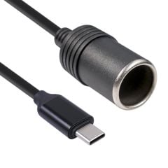 Type-c 5 Volt To 12 Volt Çakmak Fi̇ş Çevi̇ri̇ci̇