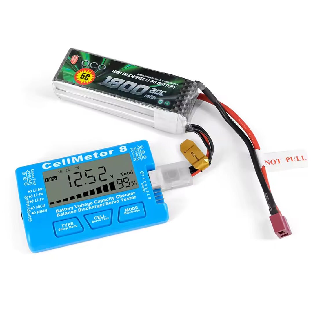 RC 1-8S LiPo Li-Ion LiFe NiMH Pil Kapasite ve Voltaj Test Cihazı – Pil Ölçer