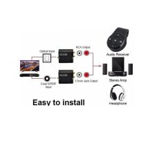 5057 Dijital To Analog 3.5mm Optik Ses Tos Çevirici Dönüştürücü Adaptör