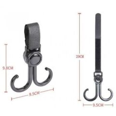 Bisiklet Ve Bebek Arabası 2 Kancalı Cırtlı Askı 2 SET