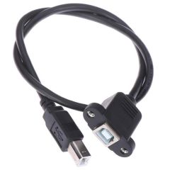 Usb Printer Yazıcı Panel Tipi Vida Girişli Bağlantı Kablosu 50cm