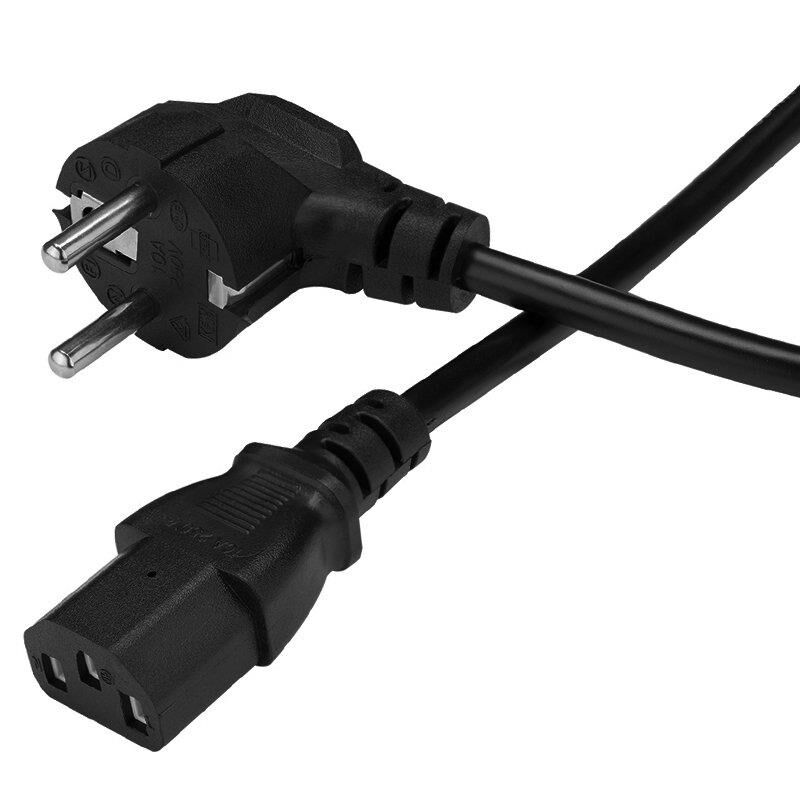 1.5 Metre Pc Power Güç Kablosu 3x0.50mm Iec-60320 C13 (Di̇şi̇) - Schuko/ti̇p F (Erkek) Fi̇ş Uçlu