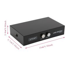 2 Port Yazıcı Printer USB Çoklayıcı Switch Splitter Hub