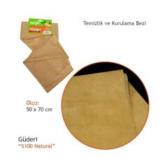 Carpi Güderi Natural Lüks 50X70 Cm Kurulama Bezi
