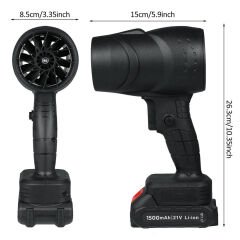 48V Şarjlı Mini Jet Fan Güçlü Turbo Hava Üfleyici 4000mAh