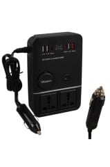 1661 DC 12-24V 200W Oto Araç Power İnverter 2x Çakmak Girişi - 2x TYPE-C - 4x USB - 2x 220V