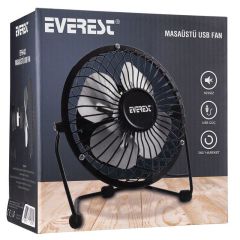 Everest Masaüstü Metal Si̇yah Fan