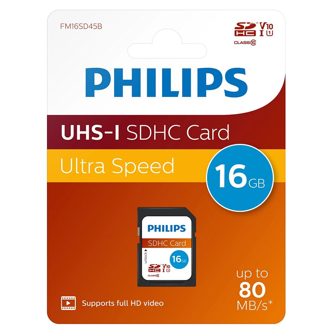 PHILIPS FM16MP45B/00 16GB CLASS10 UHS-I U1 ADAPTÖRLÜ MICRO SDHC HAFIZA KARTI
