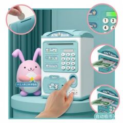 Dijital Şifreli Kasa Kumbara Mini Atm Parmak İzi Görünüm