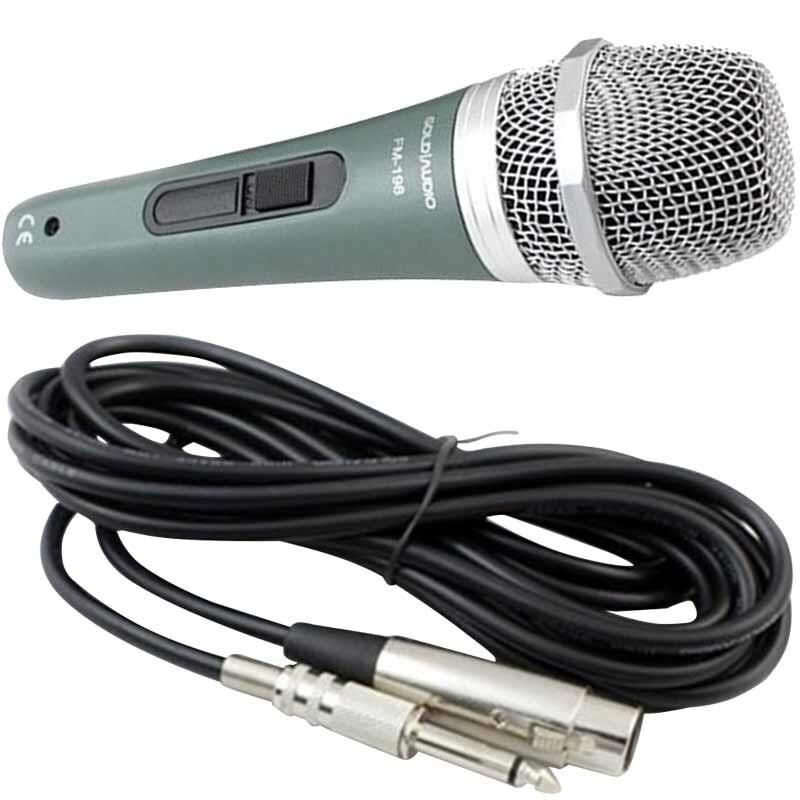 Gold Audio FM-198 El Mikrofonu Kablolu Sahne, Karaoke ve Anons Mikrofonu