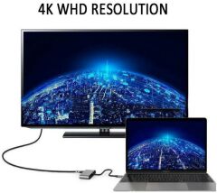 USB Type C To Hdmi VGA 3.1 4K Çevirici Dönüştürücü Adaptör