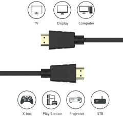 Hdmi Tv Lcd Monitör Erkek Bağlantı Kablosu 1.5 Metre