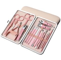 Paslanmaz Çeli̇k 18in1 Profesyonel Mani̇kür Tirnak Bakim Seti̇
