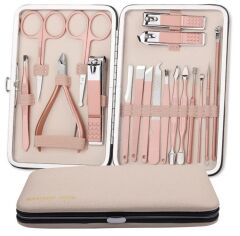 Paslanmaz Çeli̇k 18in1 Profesyonel Mani̇kür Tirnak Bakim Seti̇