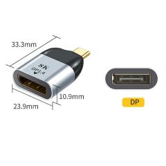 Type C To Displayport Kablo Ucu Dp Mini Çevirici Dönüştürücü Adaptör