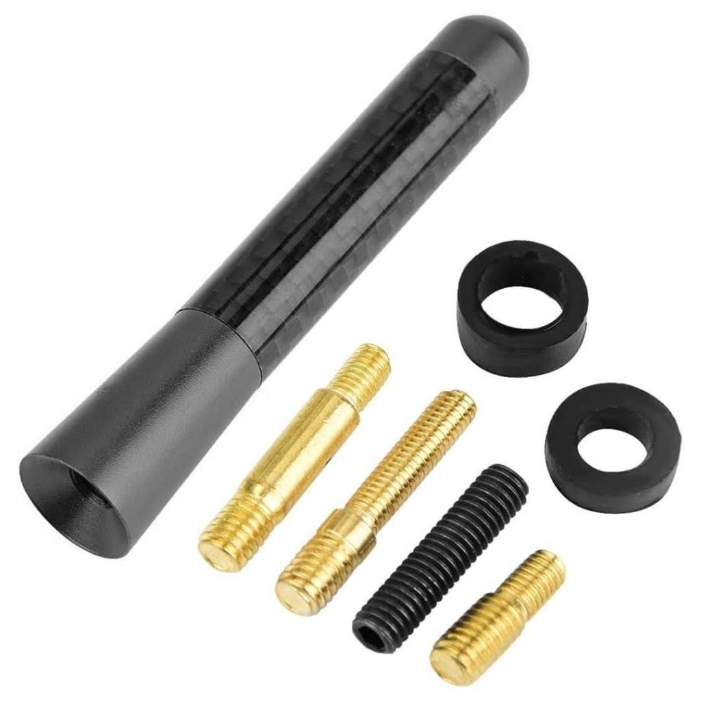 Uni̇versal Mavi̇ Karbon Fi̇ber Oto Çubuk Radyo Anteni̇ 12 Cm