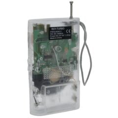 Turbo Cep Ti̇pi̇ Mi̇ni̇ Şeffaf Pi̇lli̇ Analog FM Radyo