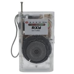 Turbo Cep Ti̇pi̇ Mi̇ni̇ Şeffaf Pi̇lli̇ Analog FM Radyo