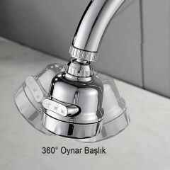 3 Kademeli̇ Tasarruflu Musluk Başliği 360 Derece