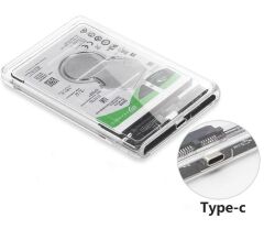 2.5 Sata Type C Usb 3.1 Usb 3.0 Şeffaf Harici Ssd Hdd Hard Disk Kutusu