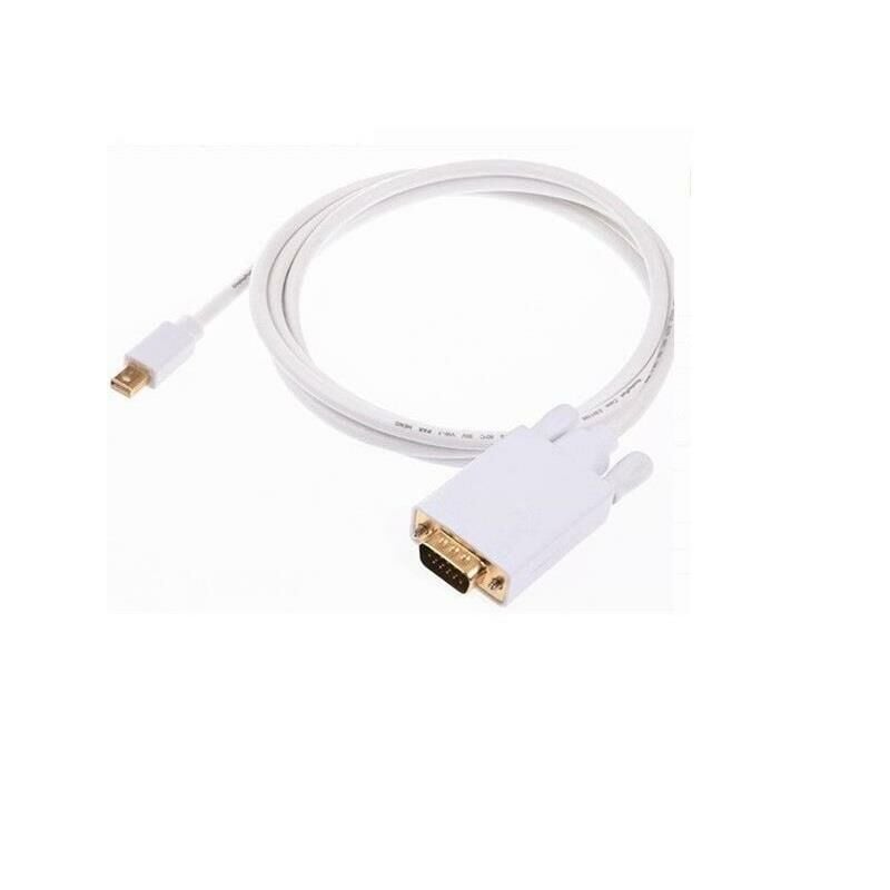 Mini Displayport To Vga Thunderbolt Monitör Çevirici Dönüştürücü Kablo 3 Metre