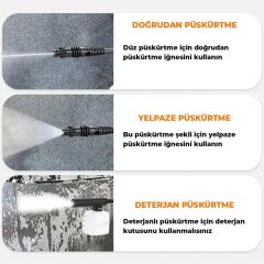 Prati̇k Yüksek Basinçli Araç Yikama Maki̇nesi̇ 13 Li̇tre 80 Bar 20.000mah 350w