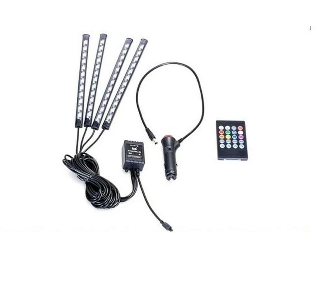 48 LED RGB Araç İçi Dekoratif Aydınlatma Uzaktan Kumandalı & Uygulama Kontrollü Atmosfer Işığı