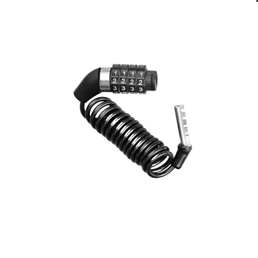 Spiral Şifreli Bisiklet & Motosiklet Kilidi 4x1200 mm Güvenlik Kilidi