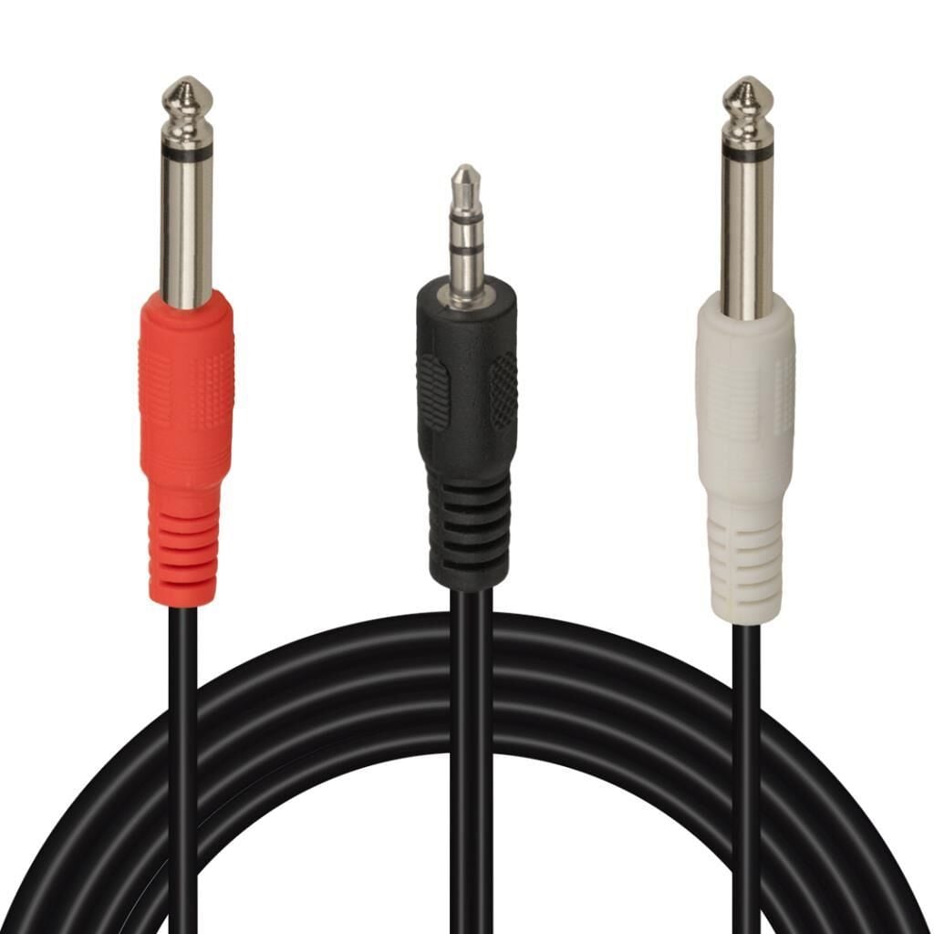 3.5 Mm Stereo Erkek/2x6.3 Mm Mono Erkek 5 Metre SES Kablosu