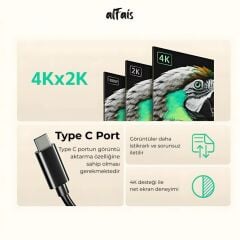 5147 4K Destekli Type-C to HDMI Görüntü Aktarım Adaptörü