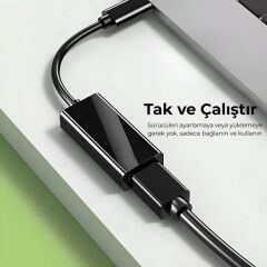 5147 4K Destekli Type-C to HDMI Görüntü Aktarım Adaptörü